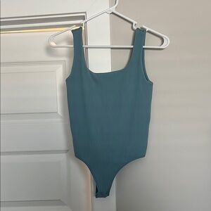 Ribbed Blue Bodysuit*